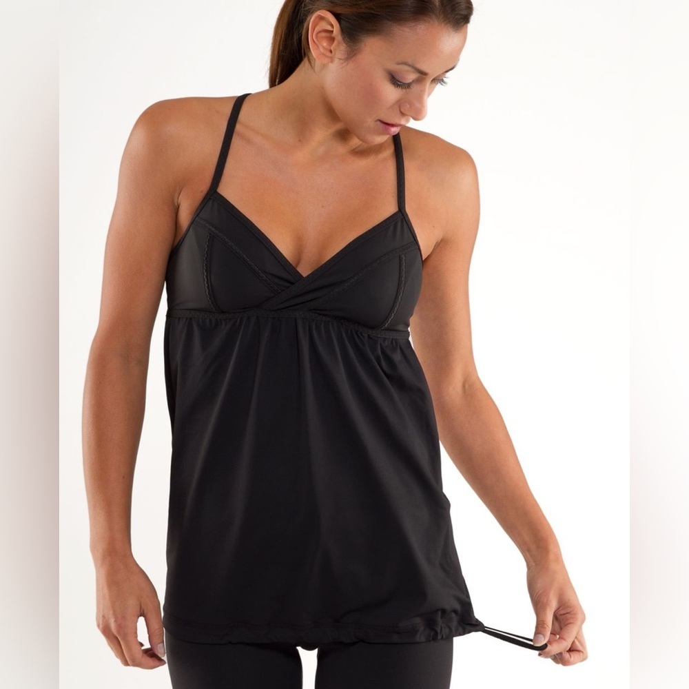 Lululemon Rehearsal Tank Black size 6